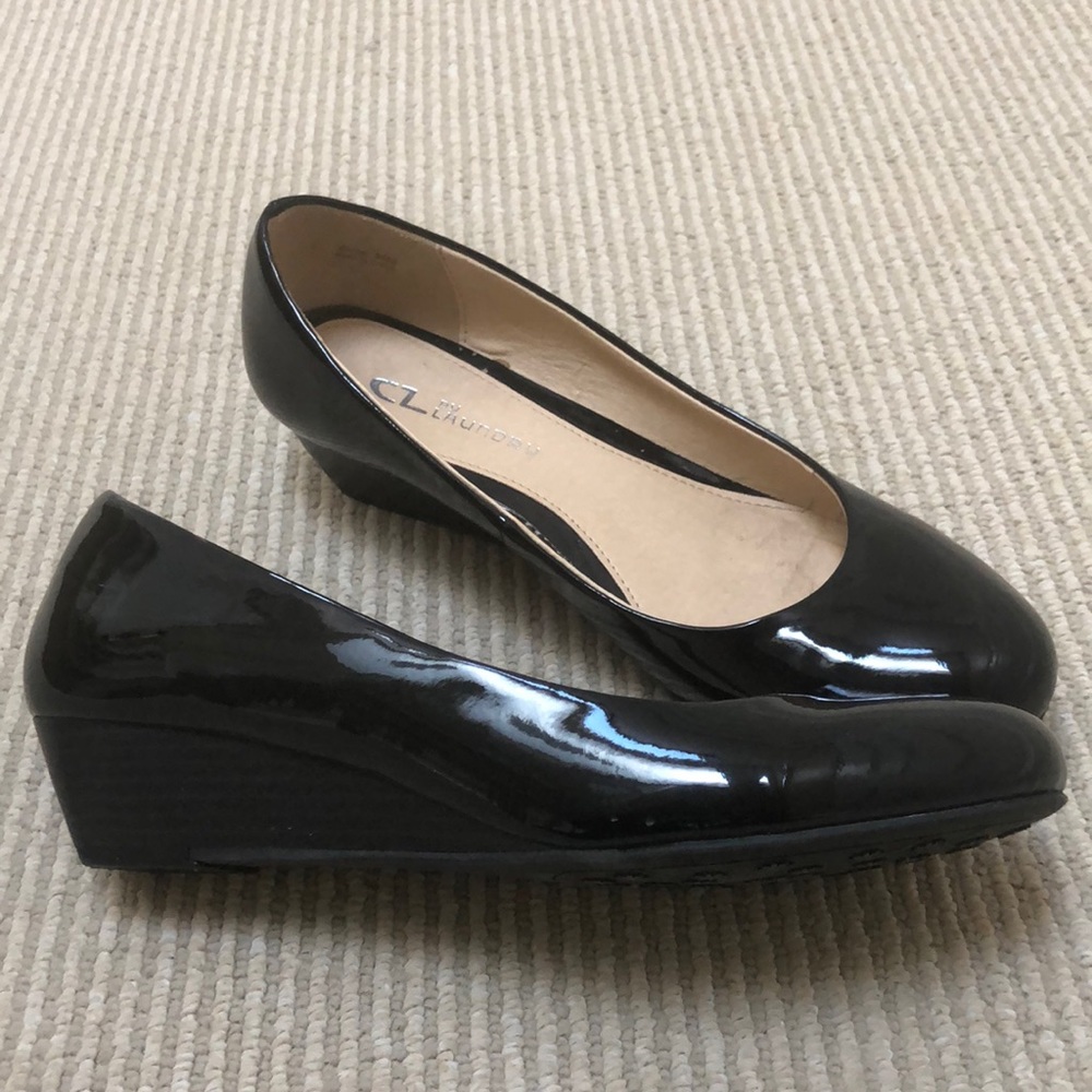 Women’s Black Patent Wedges